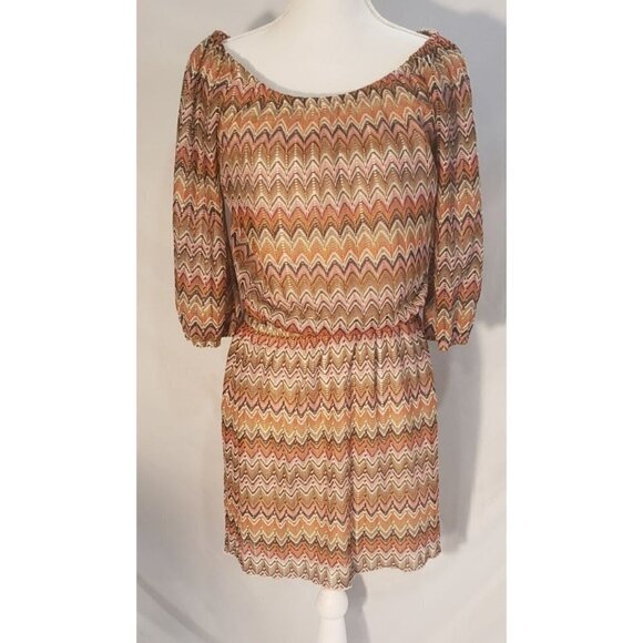 HeartSoul BoHo 3/4 Sleeve Mini Dress - Picture 1 of 11